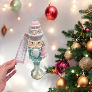 Cupcakes and cashmere pastel Festive Nutcracker Figurine